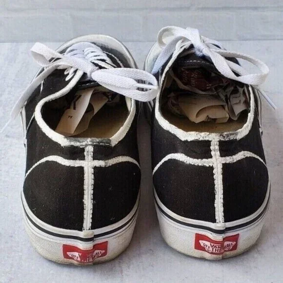 VANS Mens sz 12 Black and White Sneakers Shoes 721565 - Personalized Customized - Picture 6 of 8
